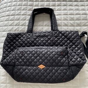 MZ Wallace Black Quilted Tote Bag